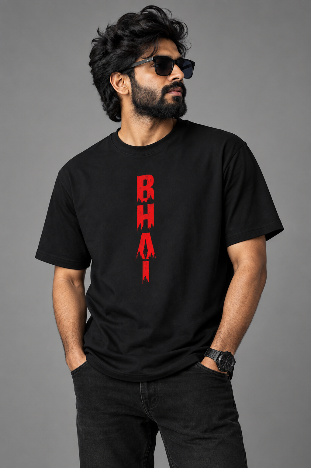 ICON STAR Fan Edition Oversized Black T-Shirt | Premium Cotton | Unisex Streetwear