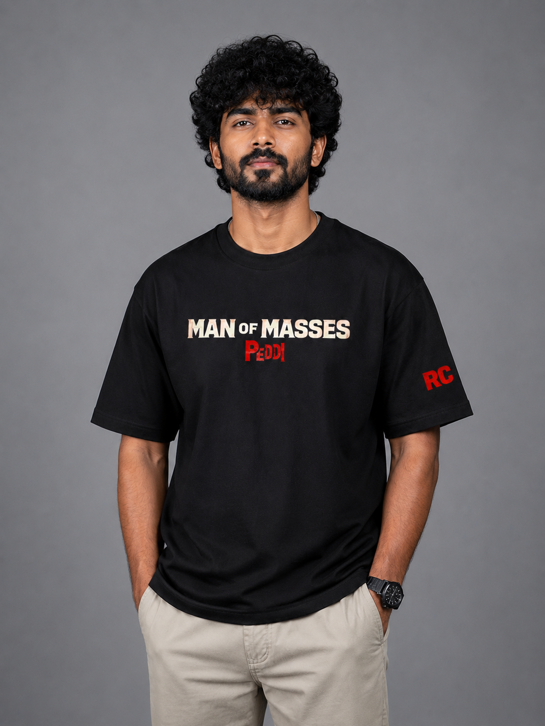 Mega Legacy Oversized T-Shirt | 240 GSM French Terry | 100% Cotton Premium Black