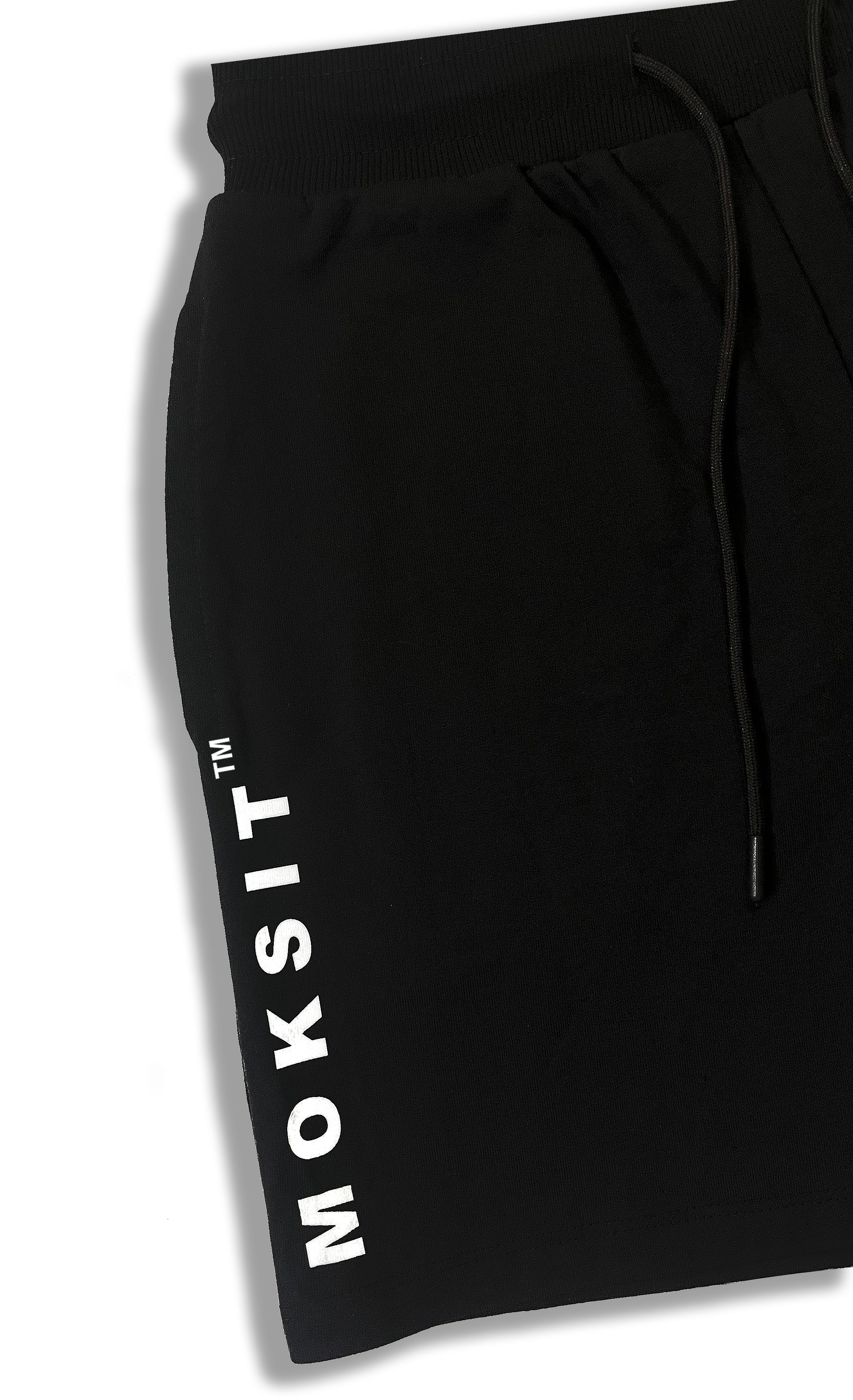 French Terry Cotton Shorts with Zipper Pockets