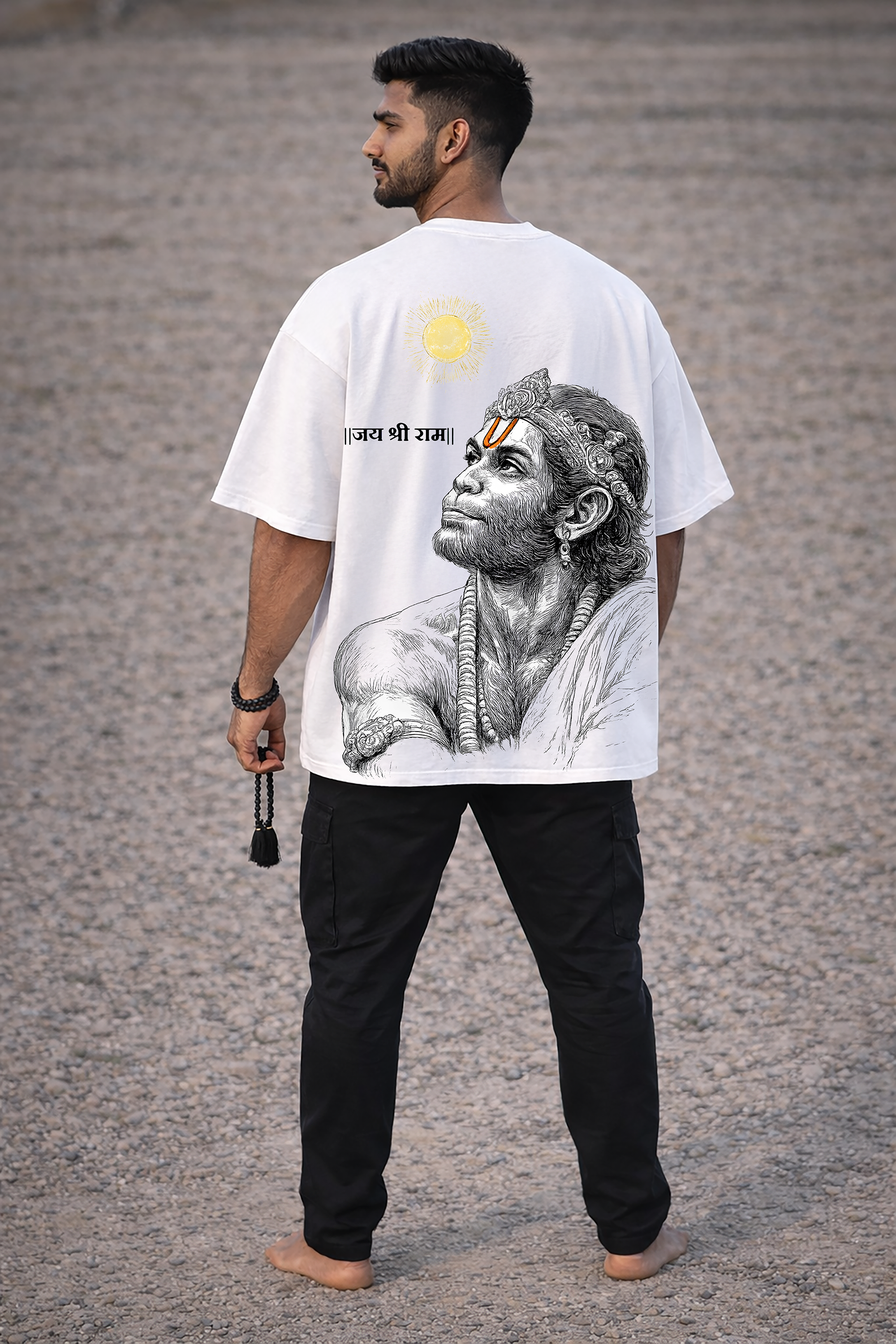 Jai Shri Ram – Hanuman Divine Strength Oversized Tee