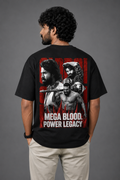 Mega Legacy Oversized T-Shirt | 240 GSM French Terry | 100% Cotton Premium Black
