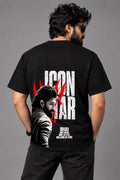 ICON STAR Fan Edition Oversized Black T-Shirt | Premium Cotton | Unisex Streetwear