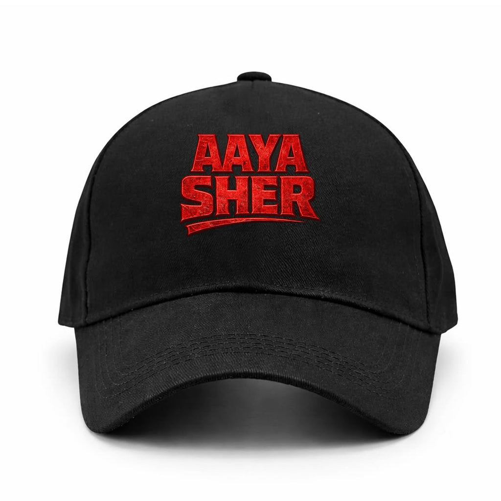 AAYA SHER Black Cap – Bold Streetwear Style Adjustable Hat